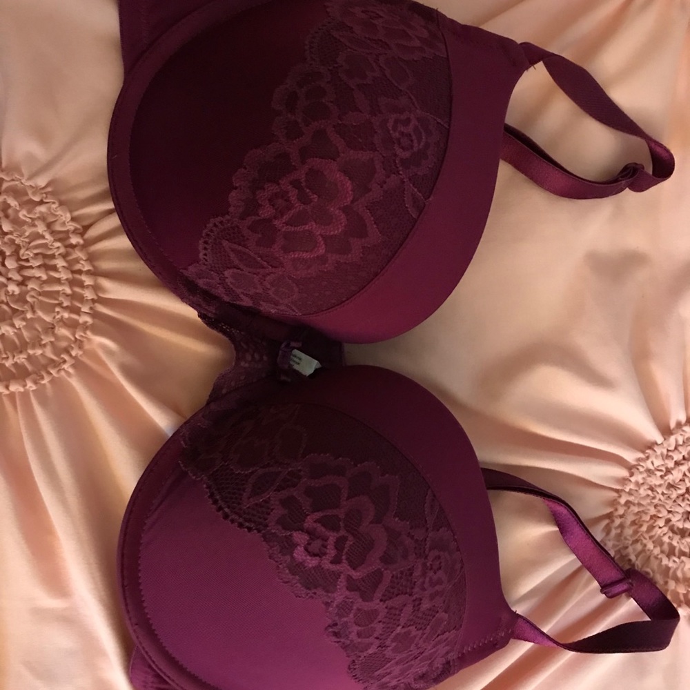 Maroon push up bra size 36 D